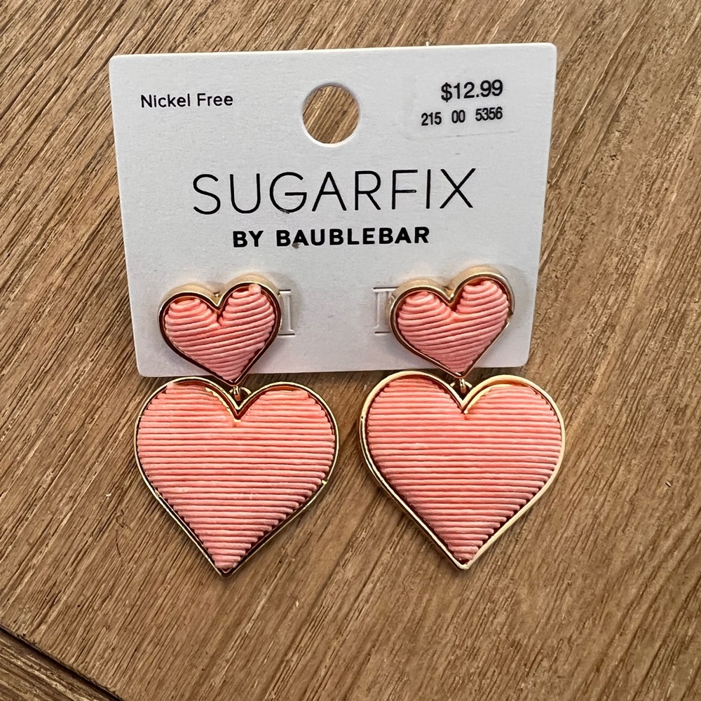 BaubleBar Gold Heart Earrings